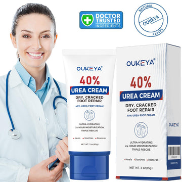 Aplicar OUKEYA 40% en manos para piel suave y protegida.