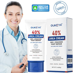 Aplicar OUKEYA 40% en manos para piel suave y protegida.