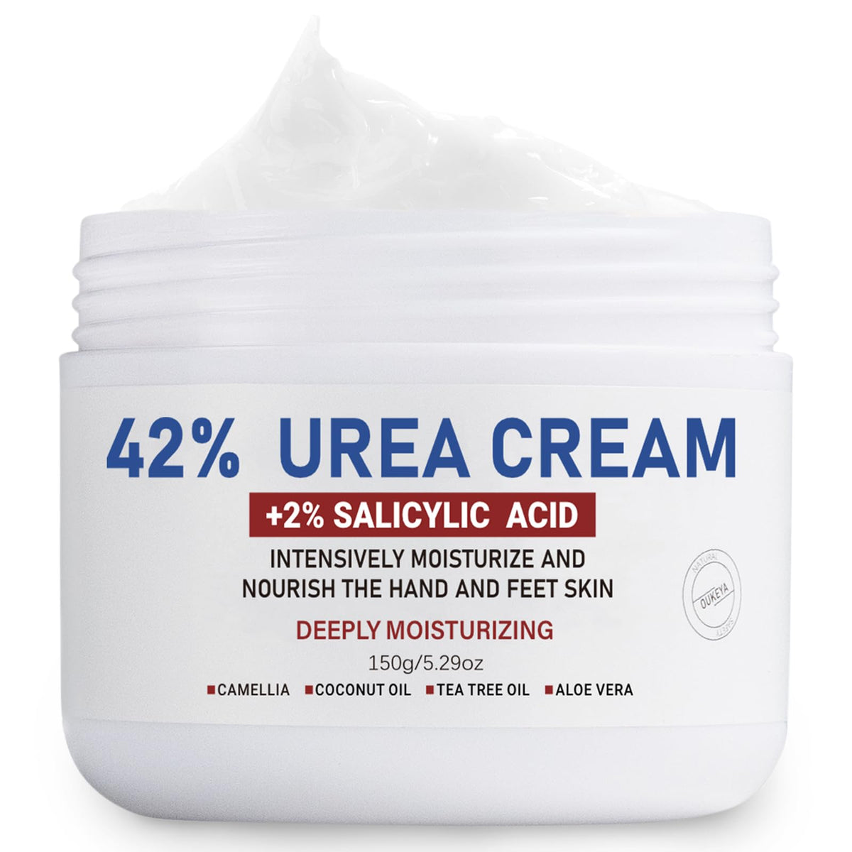 OUKEYA crema-urea-42-bote: hidratación profunda para pies y manos.