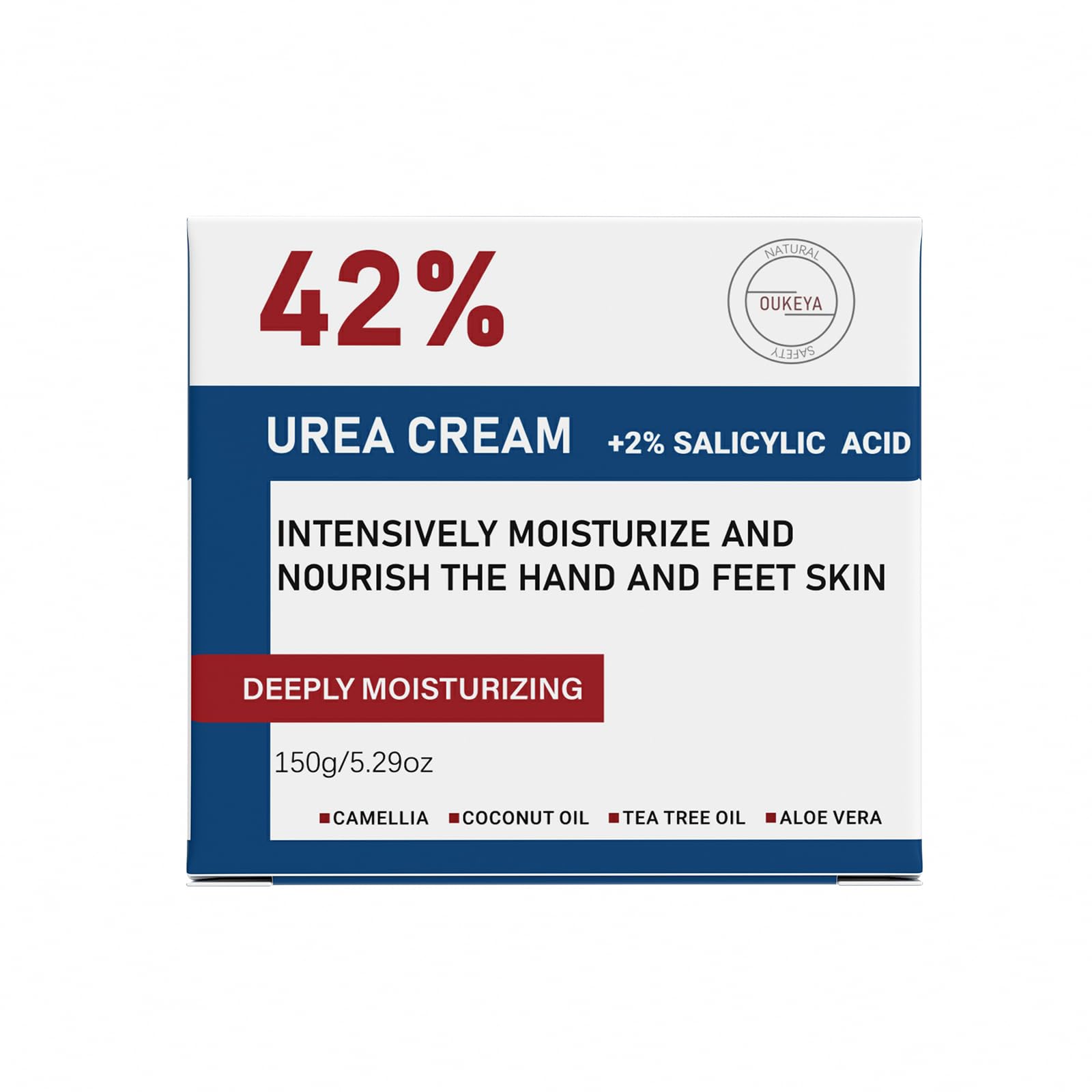 OUKEYA crema-urea-42-ingredientes-naturales: aloe vera y camelia para nutrición.