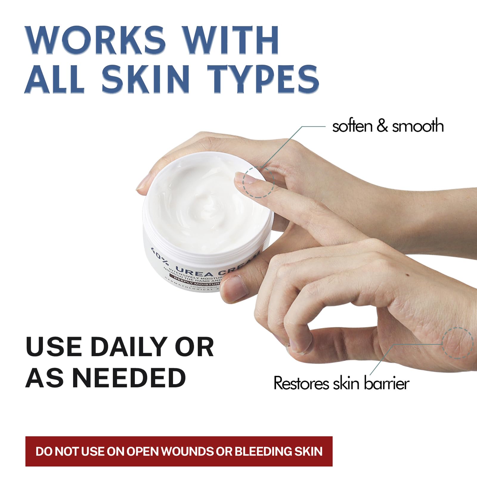 OUKEYA Urea 40% crema, cuidado piel seca y agrietada.