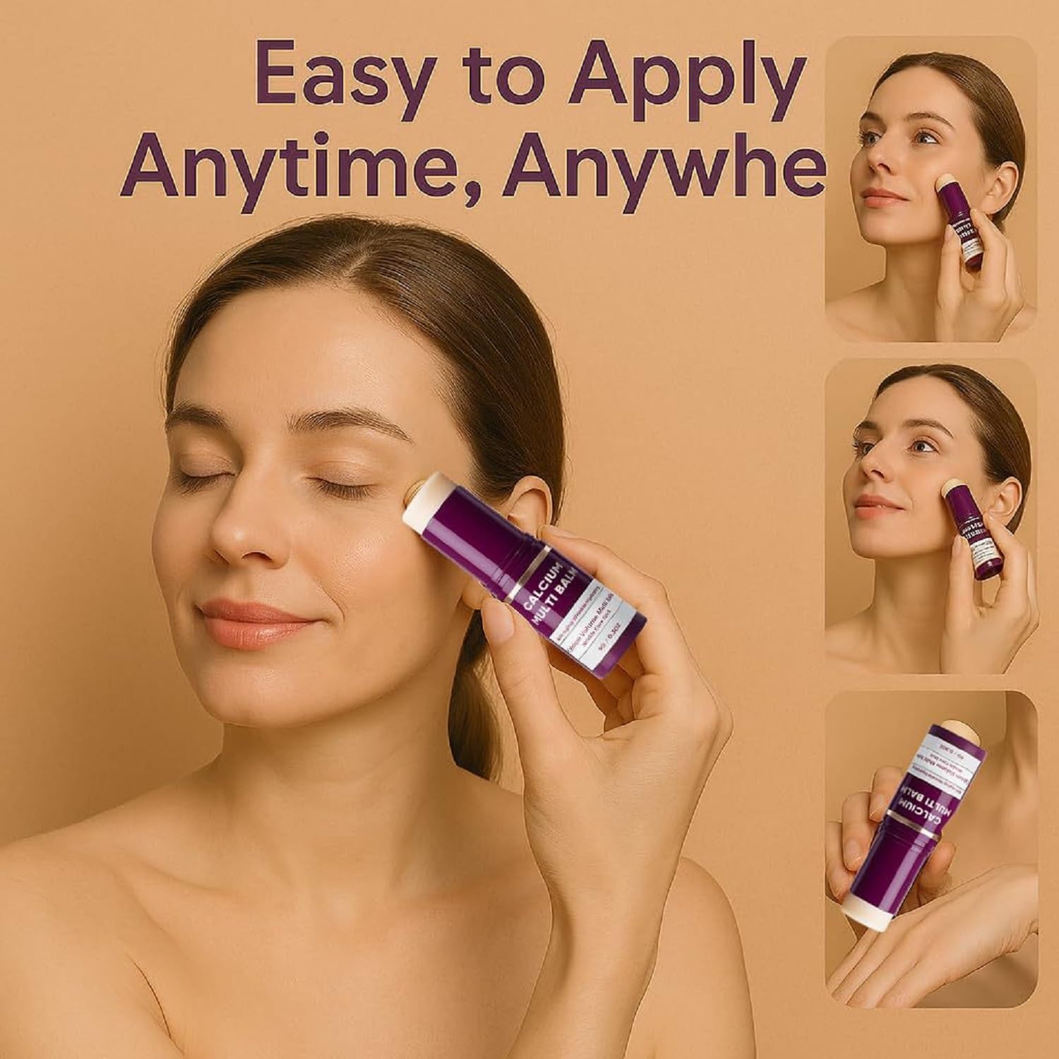 OUKPANE bálsamo calcio multi para labios y cuello, cuidado diario y suavizante.