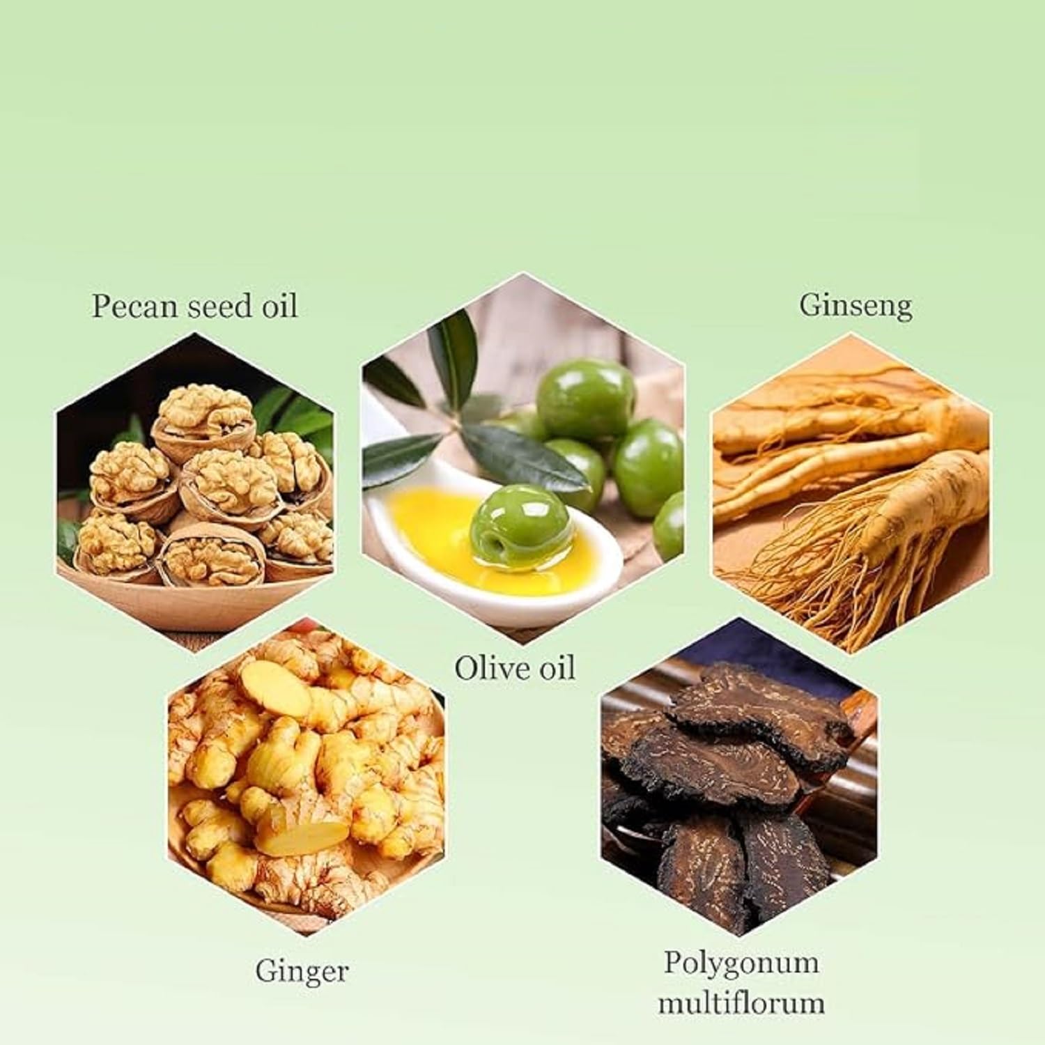 OUKPANE Huang Yi - fórmula herbal suave cuida el cuero cabelludo.