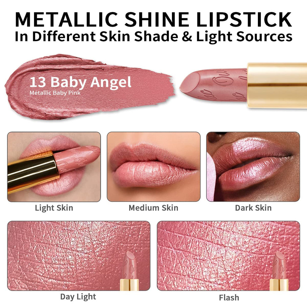 Oulac Barra de Labios envase de lujo con espejo para retoques