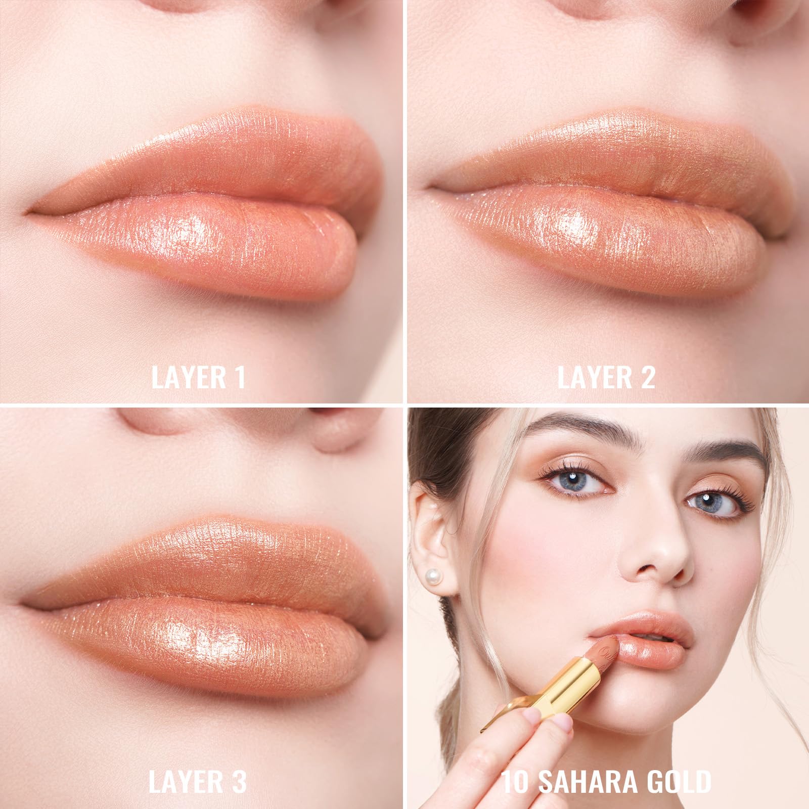 Barra de labios Oulac portátil con diseño premium para retoques discretos sobre la marcha.