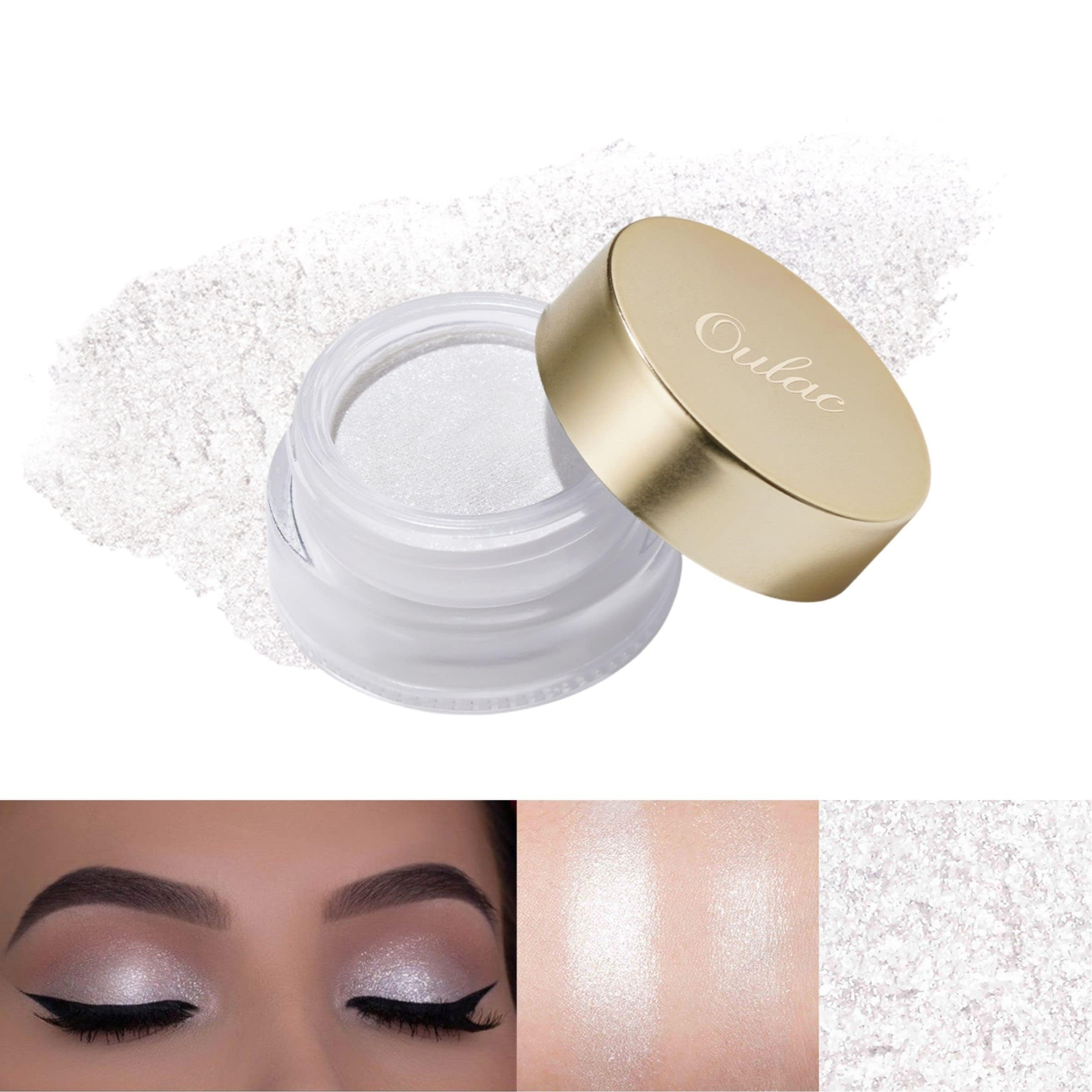 Oulac Brillo Blanco: primer y sombra cremosa con brillo para ojos luminosos.