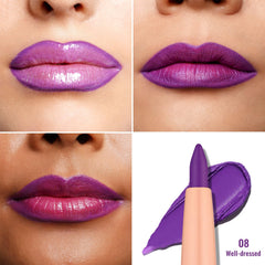 Definición precisa con delineador morado Oulac para contornear
