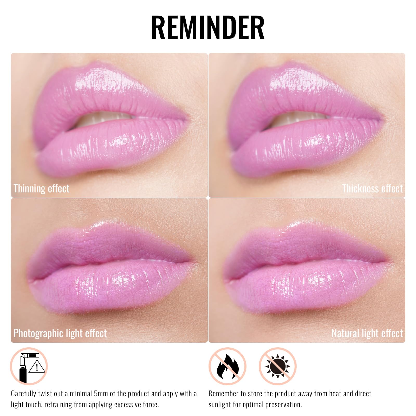 Paleta labial Oulac con tonos neutros para looks diferentes.