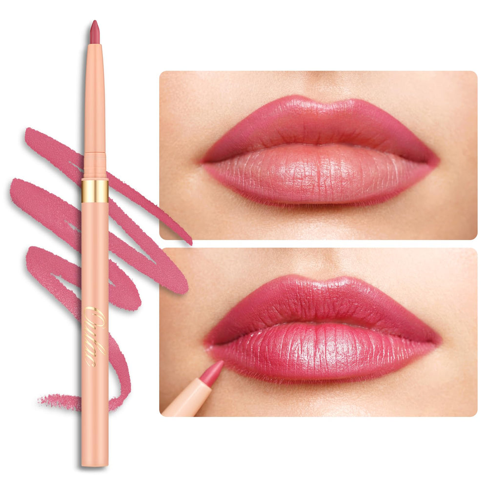 Delineador retráctil Oulac Pink con aplicación suave para labios y ojos.