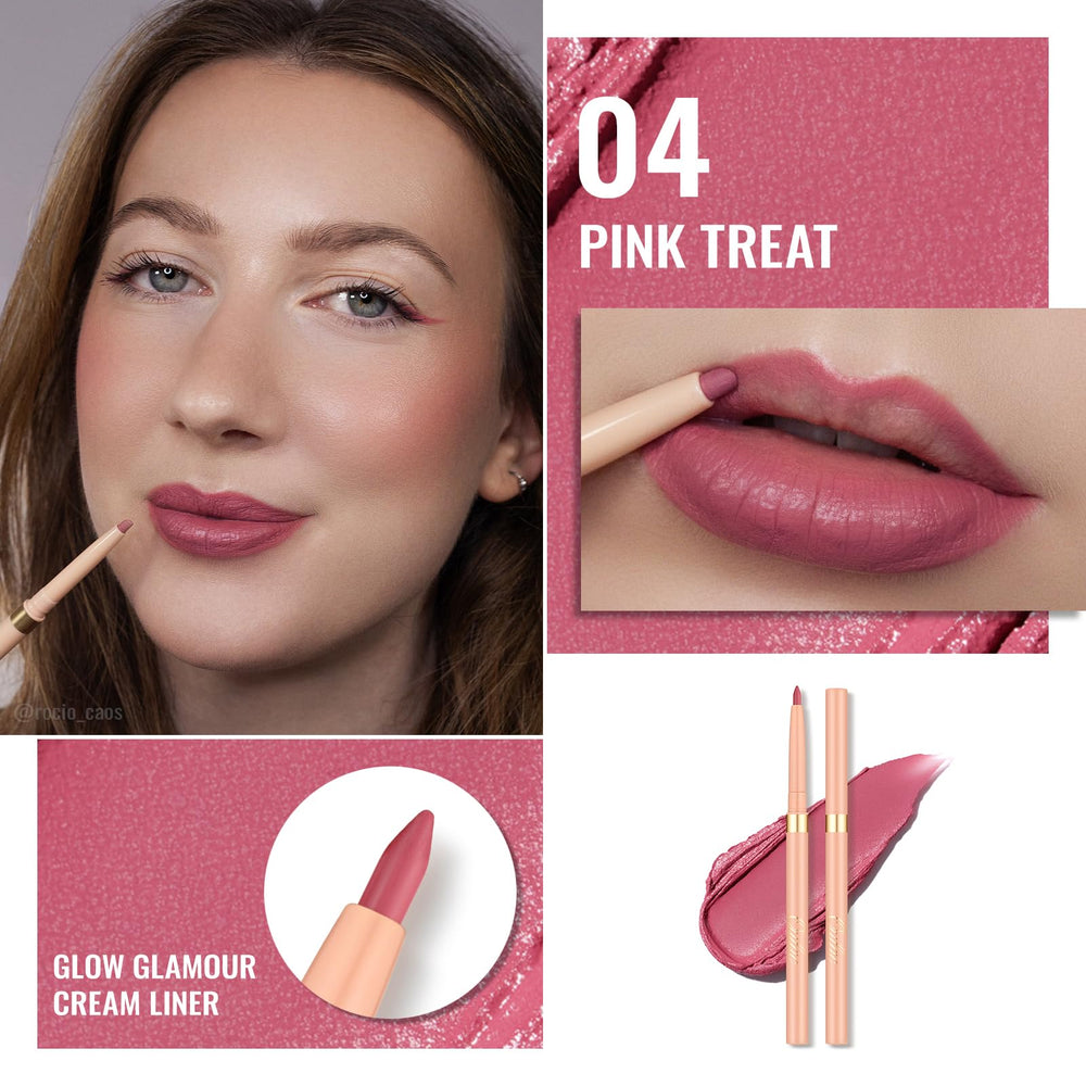 Delineador retráctil Oulac Pink para delineado preciso y suave.