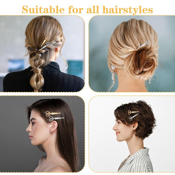 Ouligay clips tijera cabello para festivales: mantiene el peinado durante eventos