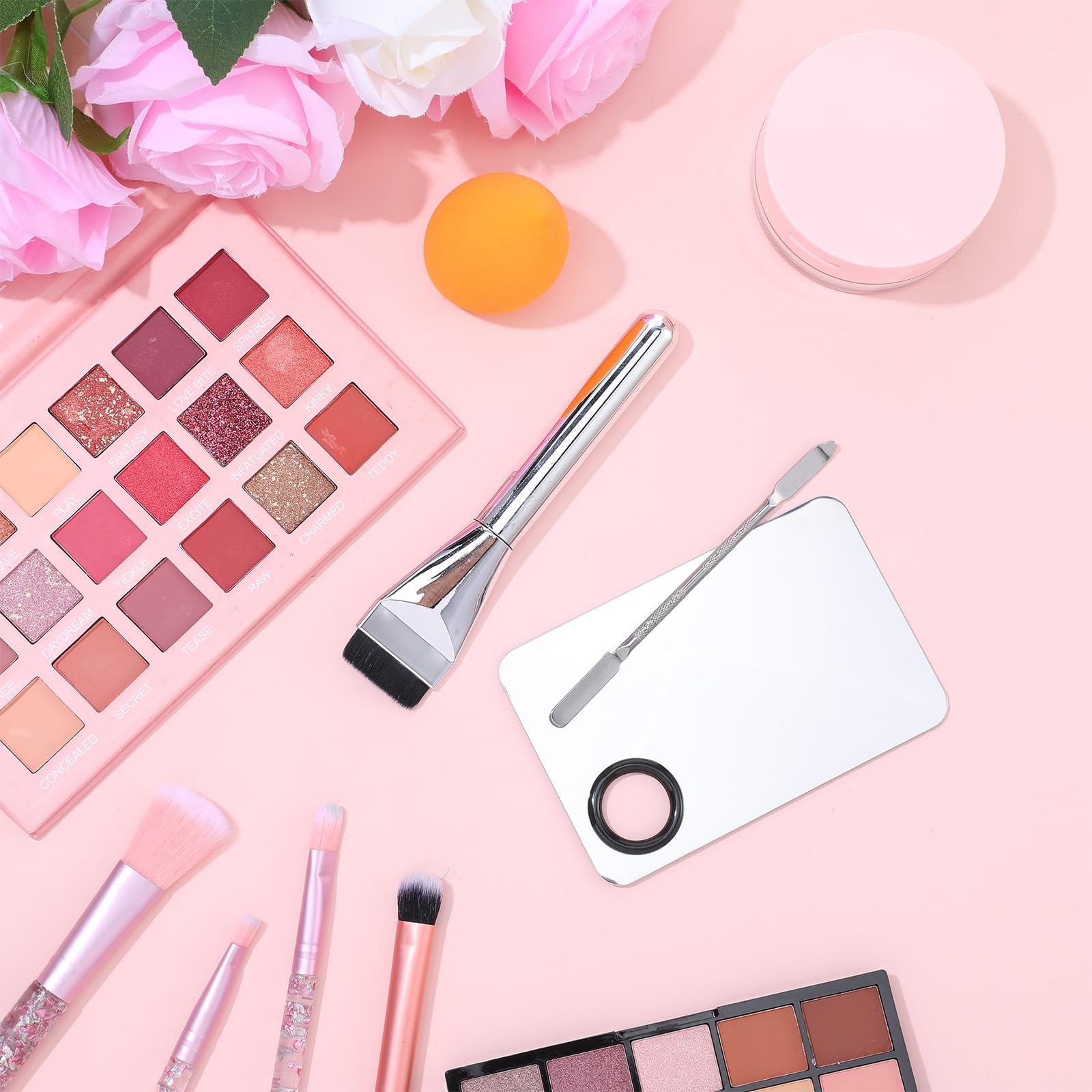 Ouligay espátula de doble cabeza para mezclar y aplicar maquillajes con precisión.