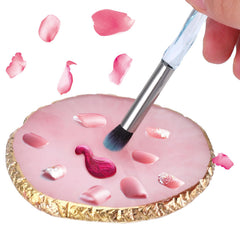 Ouligay, paleta de maquillaje en rosa para bases y pigmentos con precisión.