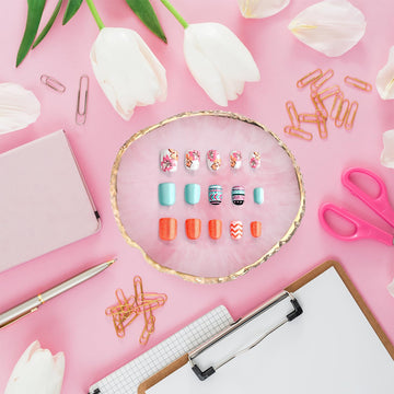 Ouligay, regalo belleza paleta uñas rosa para amantes del arte de uñas.
