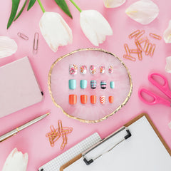 Ouligay, regalo belleza paleta uñas rosa para amantes del arte de uñas.