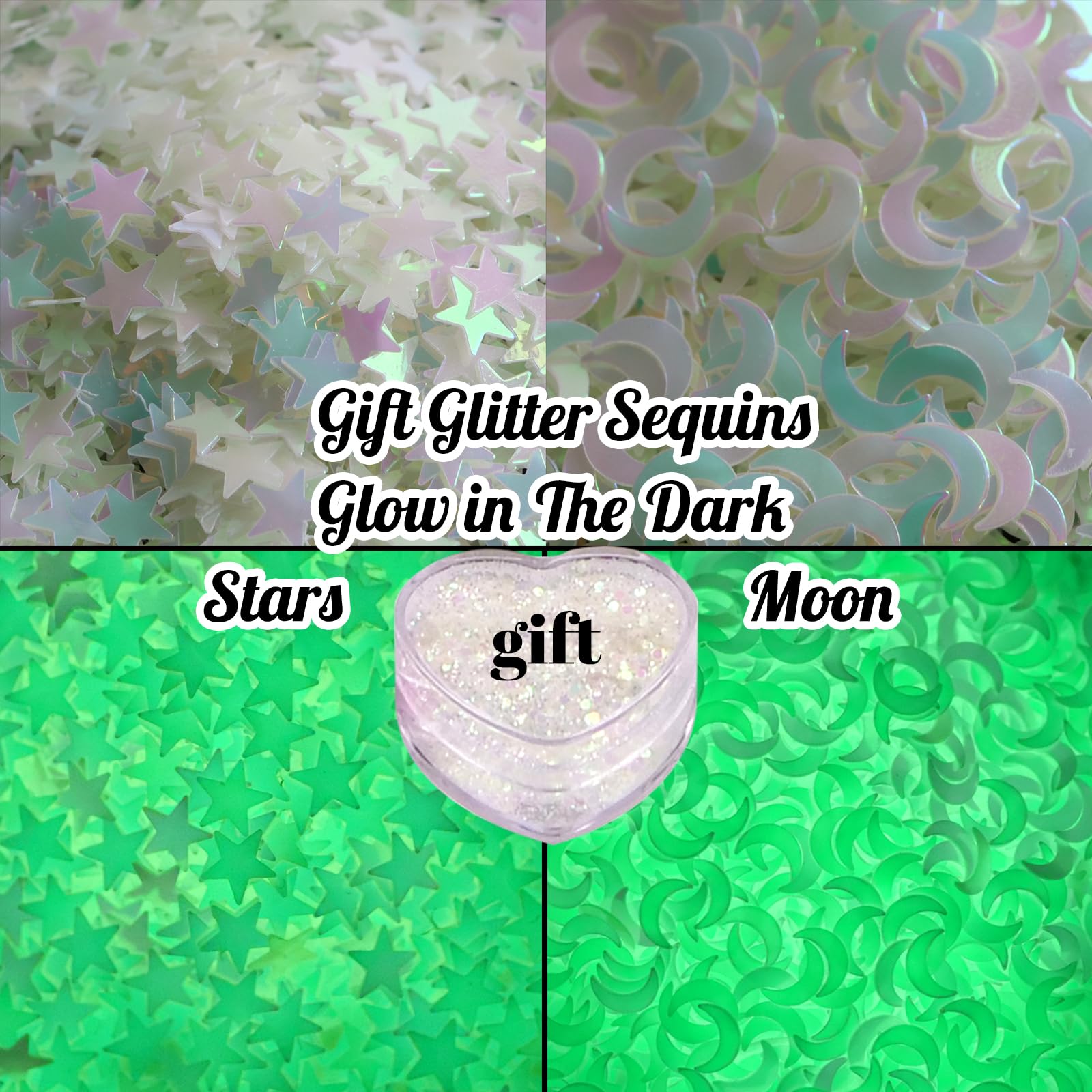 Oumisaya Glow Verde, muestra de gel con efecto fosforescente para uñas.