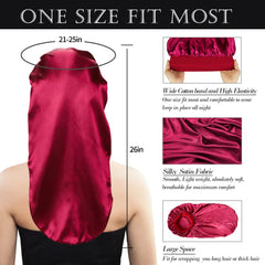 Bonnet satin leopardo de Oumrote, mantiene peinado durante la noche