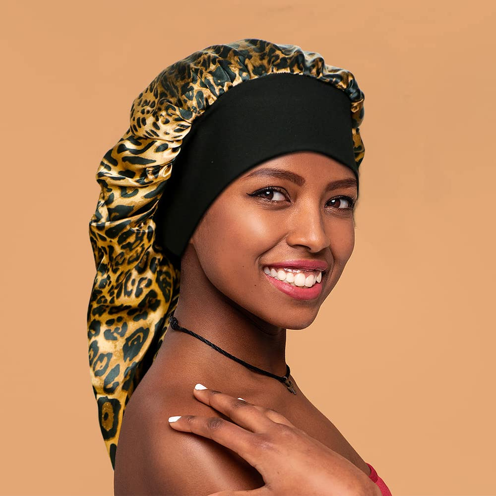 Bonnet satin largo de Oumrote, cómodo para uso nocturno diario