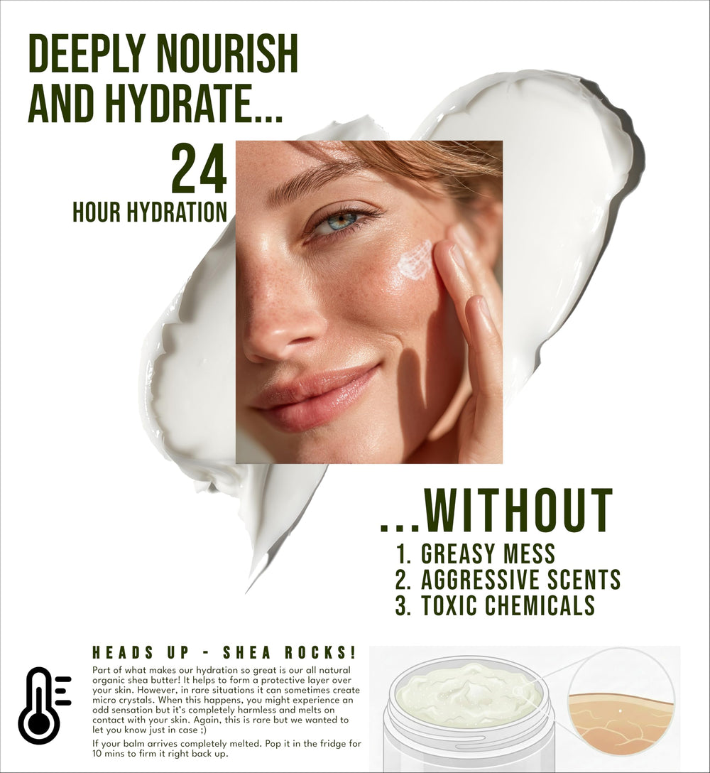 Our Earth Beauty ingredientes orgánicos jojoba y almendra usados en crema facial.