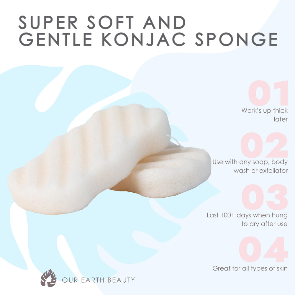 Uso diario seguro con Our Earth Beauty Konjac Cuerpo