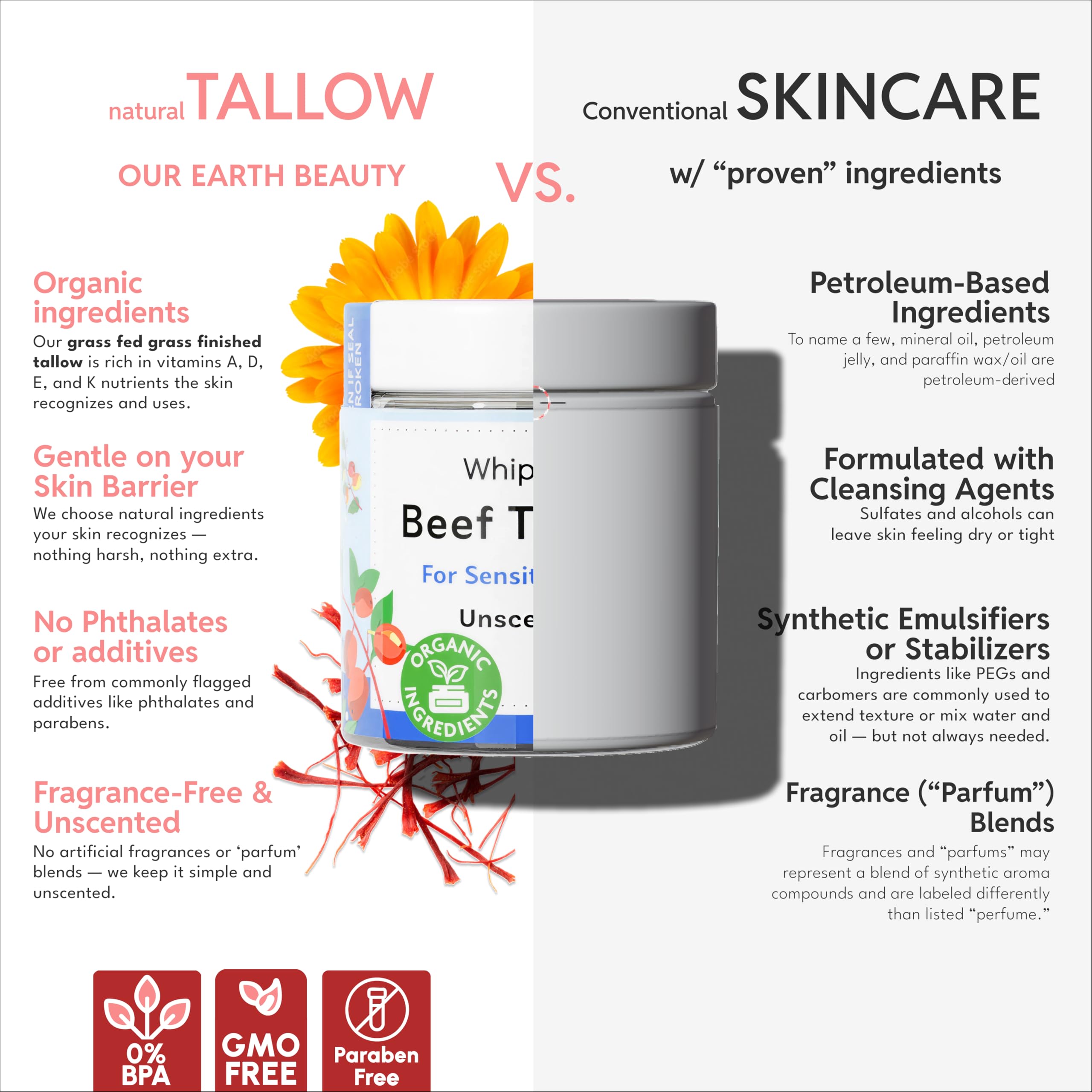 Our Earth Beauty texture crème visage légère et absorption rapide.