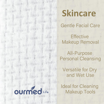 toallas desechables de ourmed life para piel sensible, limpieza segura y sin irritantes