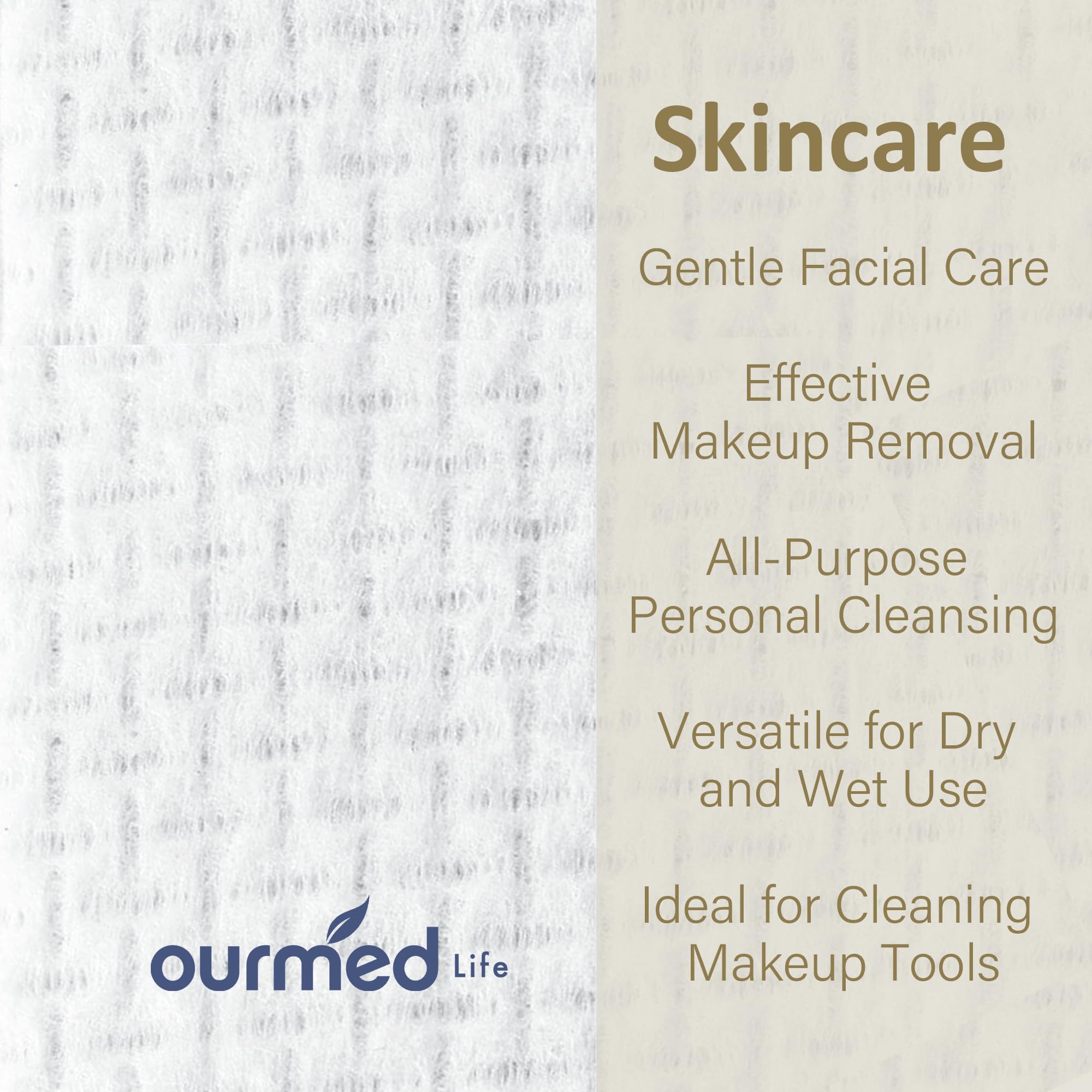 Ourmed Life: toallas desechables sin pelos para una limpieza suave.