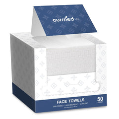 ourmed life toallas faciales con doble textura para desmaquillar suavemente