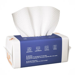 ourmed life: toallas faciales desechables con textura punto, suaves para piel sensible