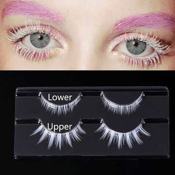 Outopen pestañas blancas inferiores para equilibrio del look