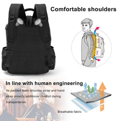 ouutmmee bolso barbero gran-capacidad para herramientas y suministros.
