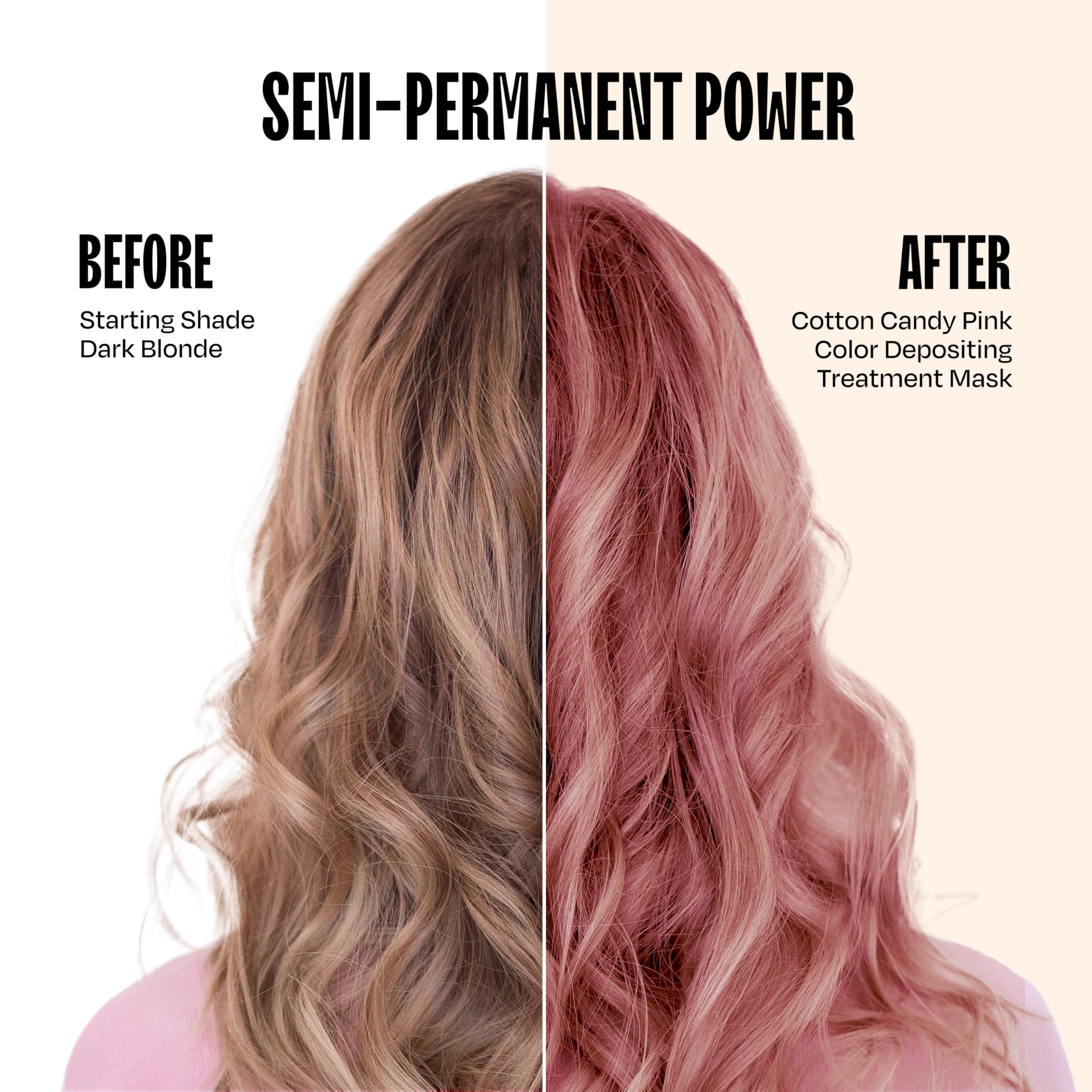Overtone application-sur-cheveux secs, masque colorant prêt à transformer les longueurs.