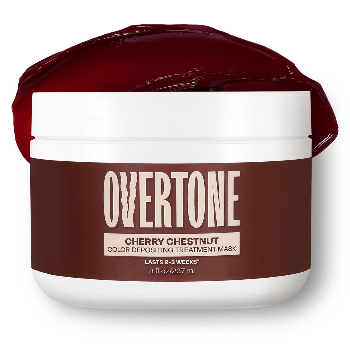 oVertone cereza castaño bote: color semipermanente para realzar el tono del cabello