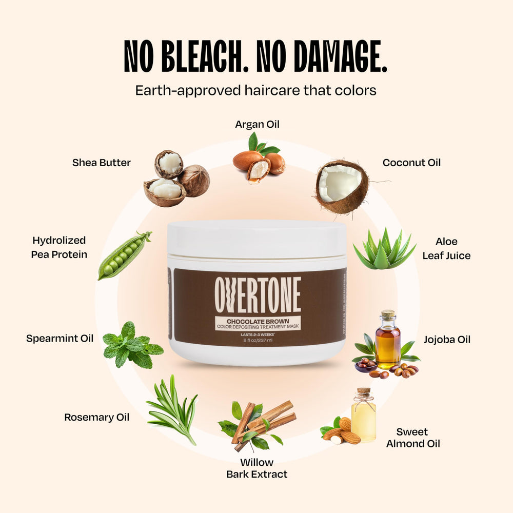oVertone Chocolate Marrón opción vegana y libre de crueldad.