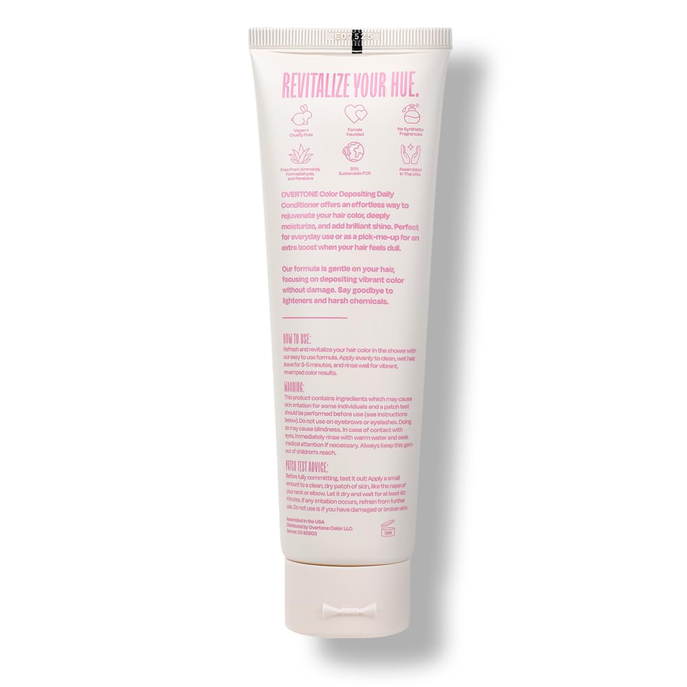 oVertone Cotton Candy Pink, aplicación en la ducha para revitalizar el tono entre tintes.