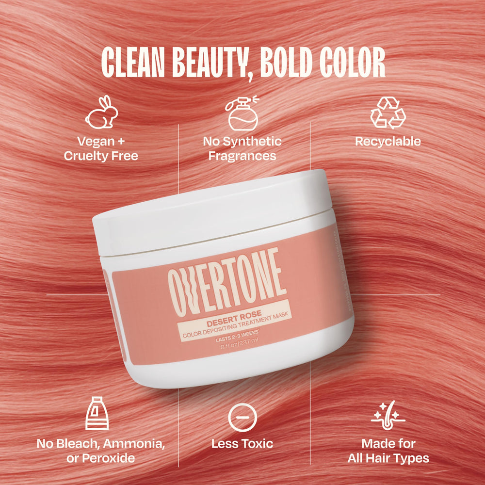 oVertone Desert Rose: manteca de karité y aceites para hidratación.
