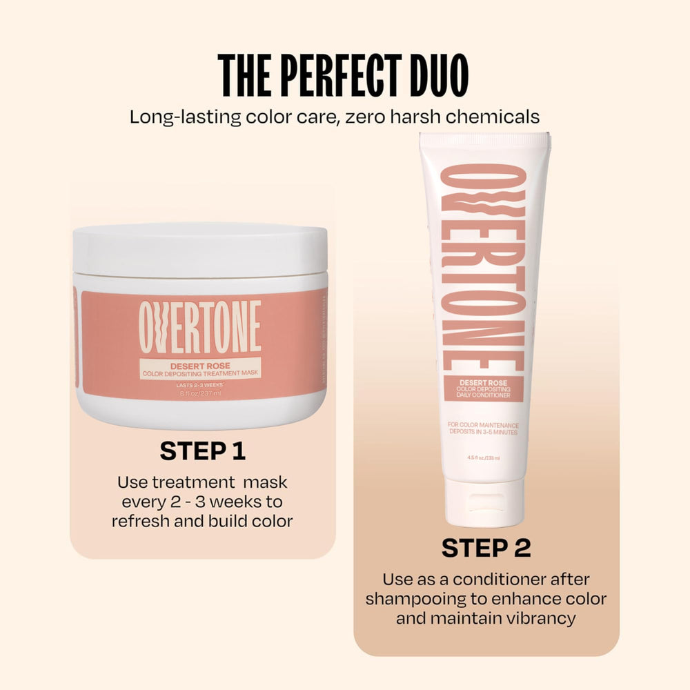 oVertone Desert Rose: aplicación de 10–15 minutos en casa.