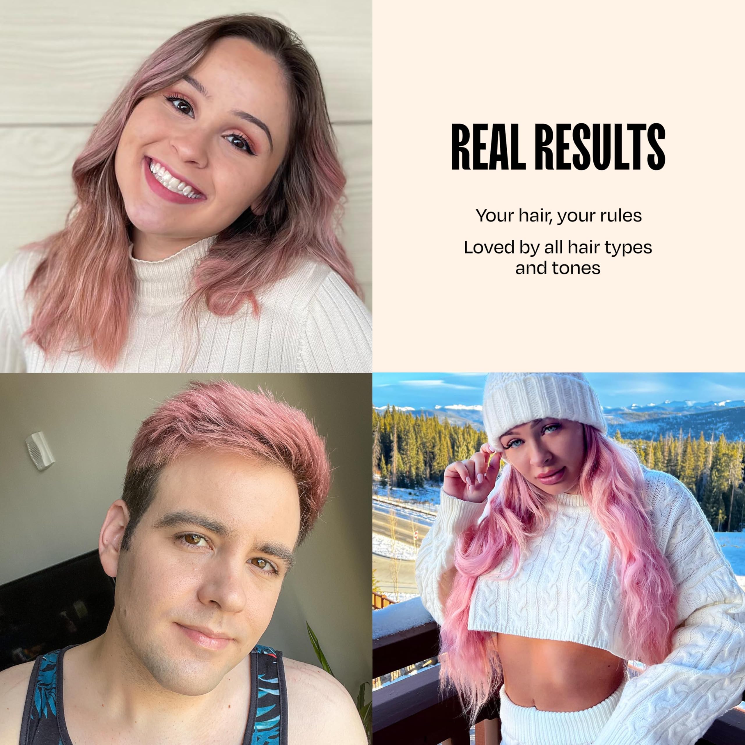 oVertone Desert Rose: resultados que pueden durar 3 a 5 semanas.