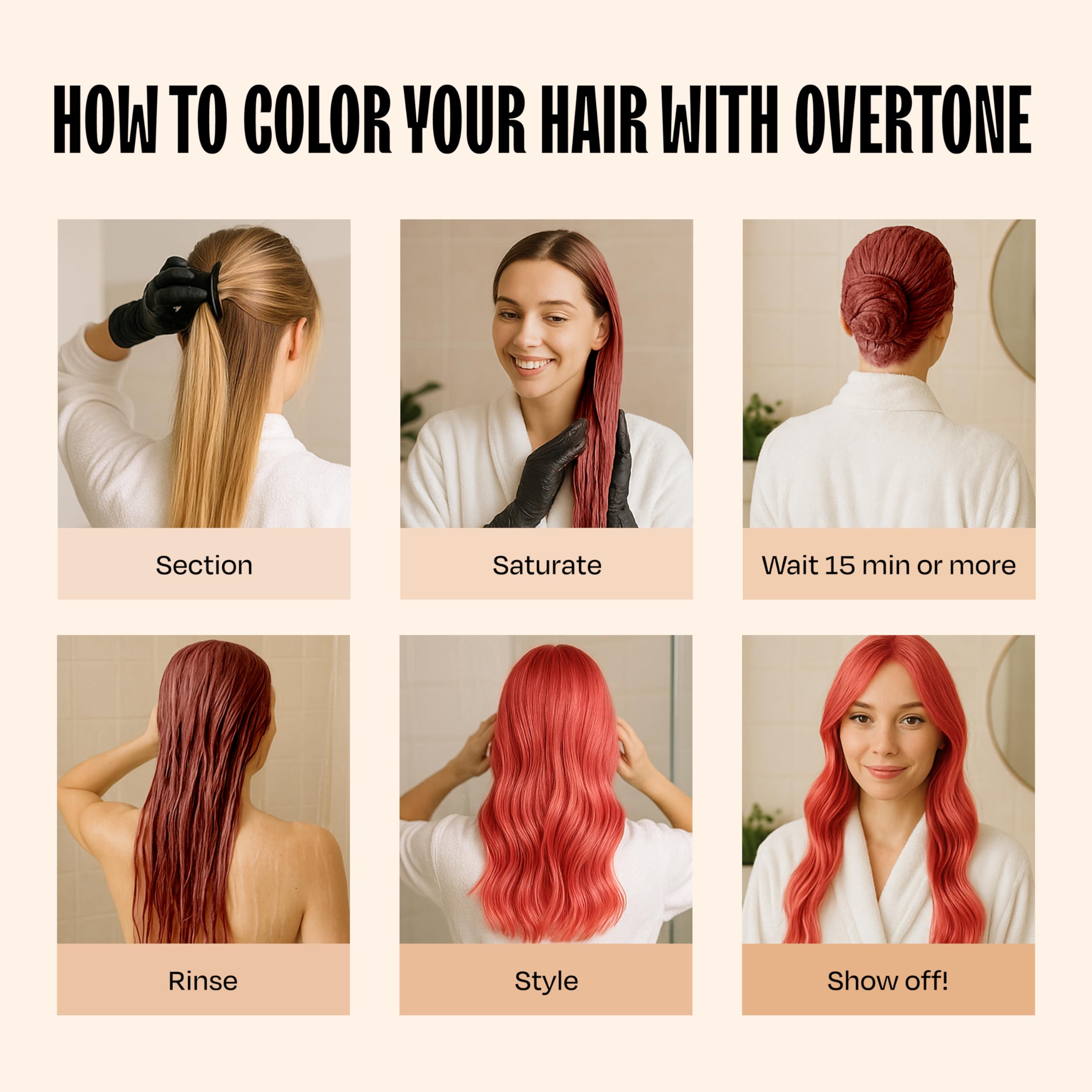 oVertone Desert Rose: uso sencillo en casa para color y cuidado.