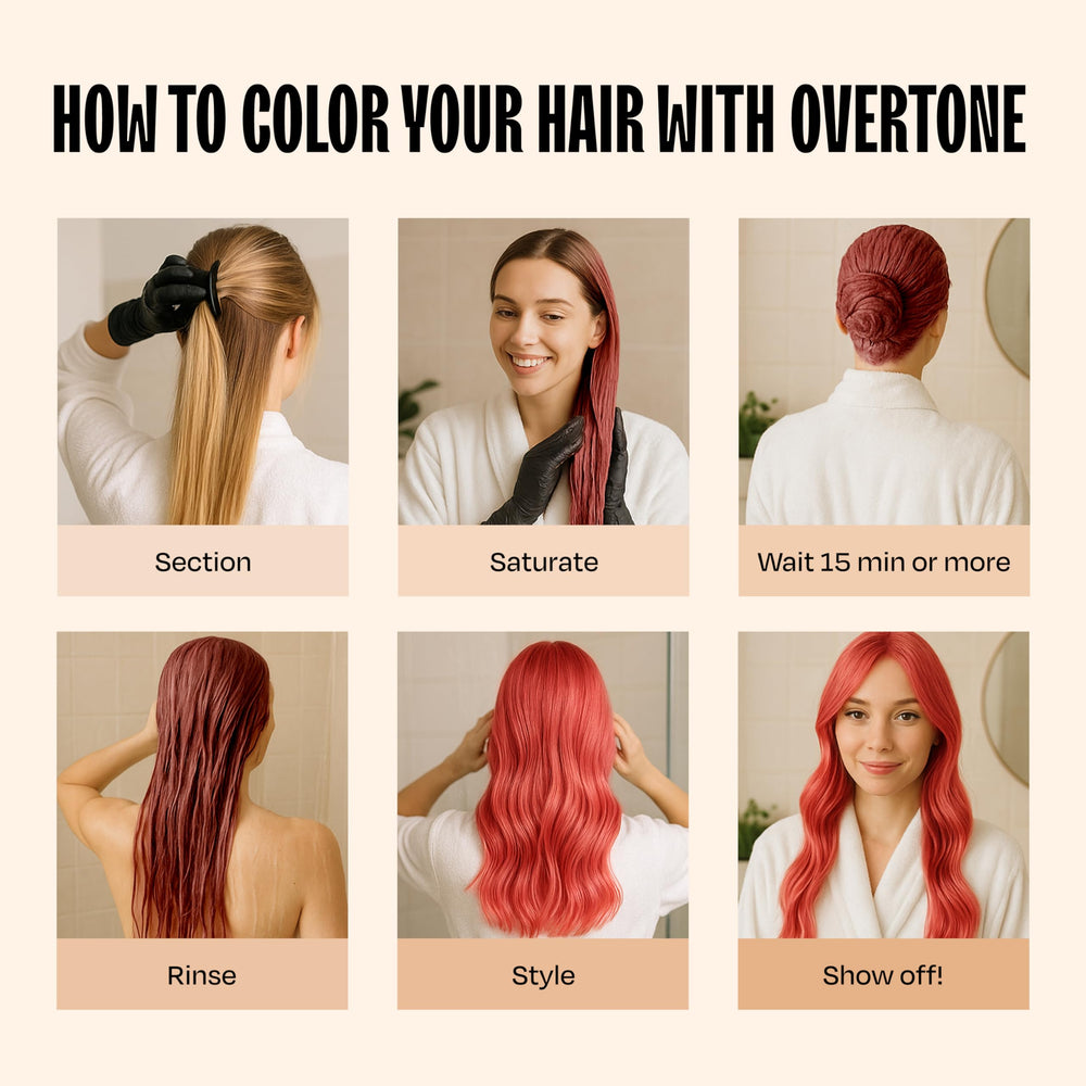 oVertone Desert Rose: uso sencillo en casa para color y cuidado.