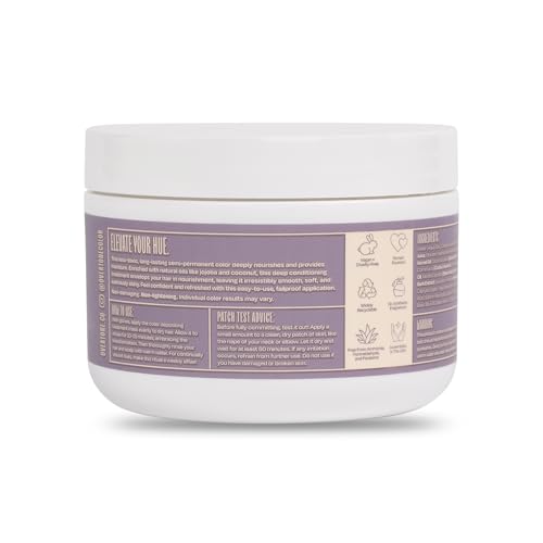 oVertone lila ahumado aplicacion cabellos: tratamiento nutritivo que deposita color en minutos