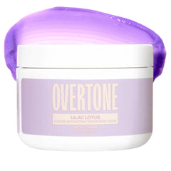 Overtone Loto Lila: bote que muestra empaque para coloración semipermanente en casa.
