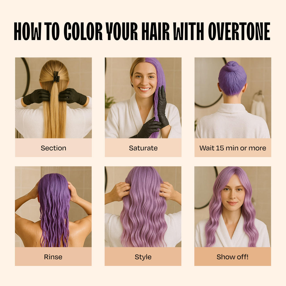 Overtone Loto Lila: ideal para uso en casa, con resultados de salón.