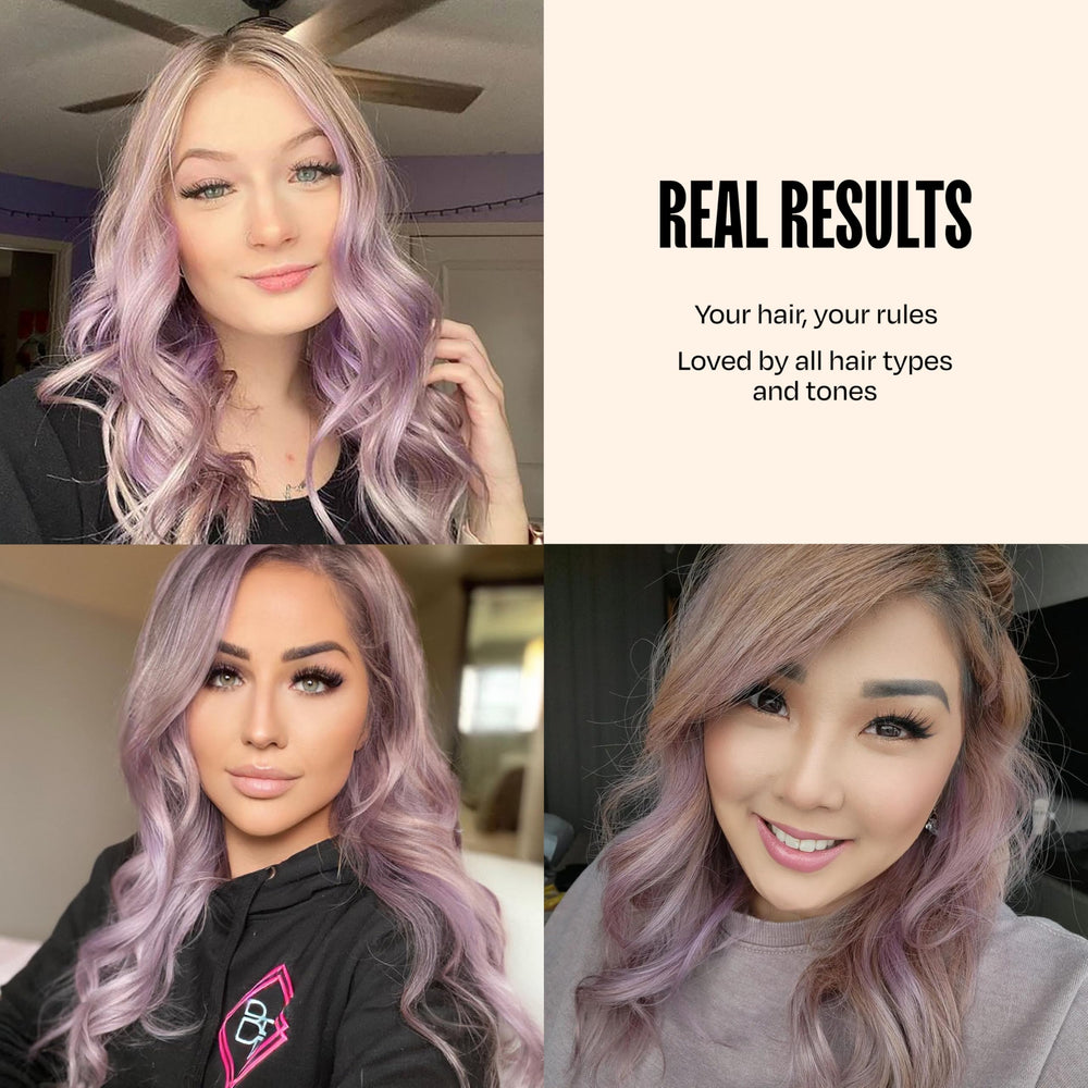 Overtone Loto Lila: tonos pastel para cabellos claros y vibrantes en bases oscuras.