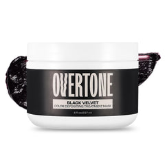 Overtone Noir Velours : bouteille prête à l’emploi pour colorer et hydrater les cheveux.