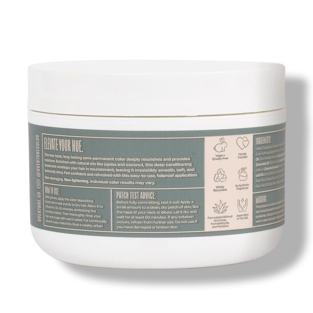 oVertone Stormy Sterling infusion d huile de coco et beurre de karité pour nourrir les cheveux