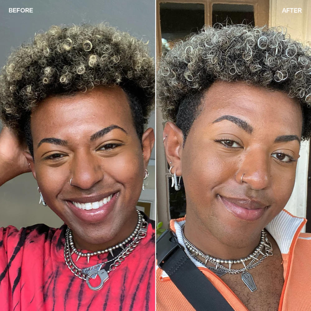 oVertone Stormy Sterling teinte pastel vivante sur cheveux clairs