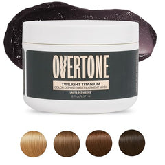 oVertone Twilight Titanium, máscara de coloración para cabello vibrante y nutritivo.