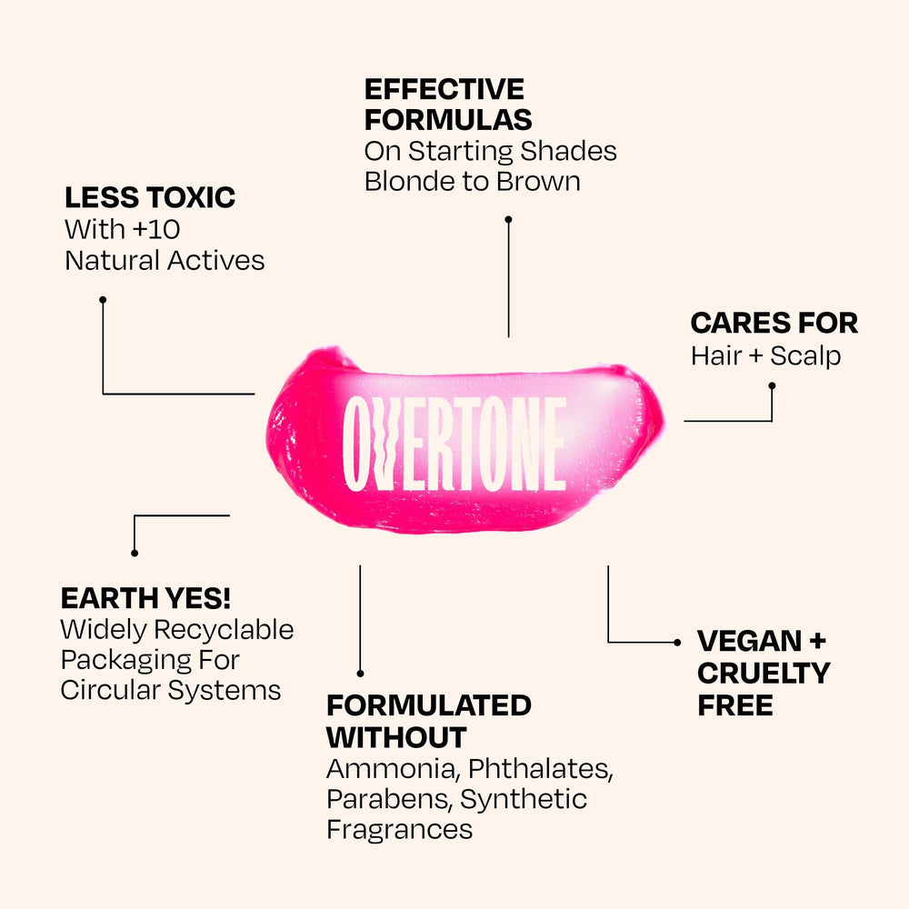 overtone vegan cruelty-free sans sulfates: soin capillaire éthique.