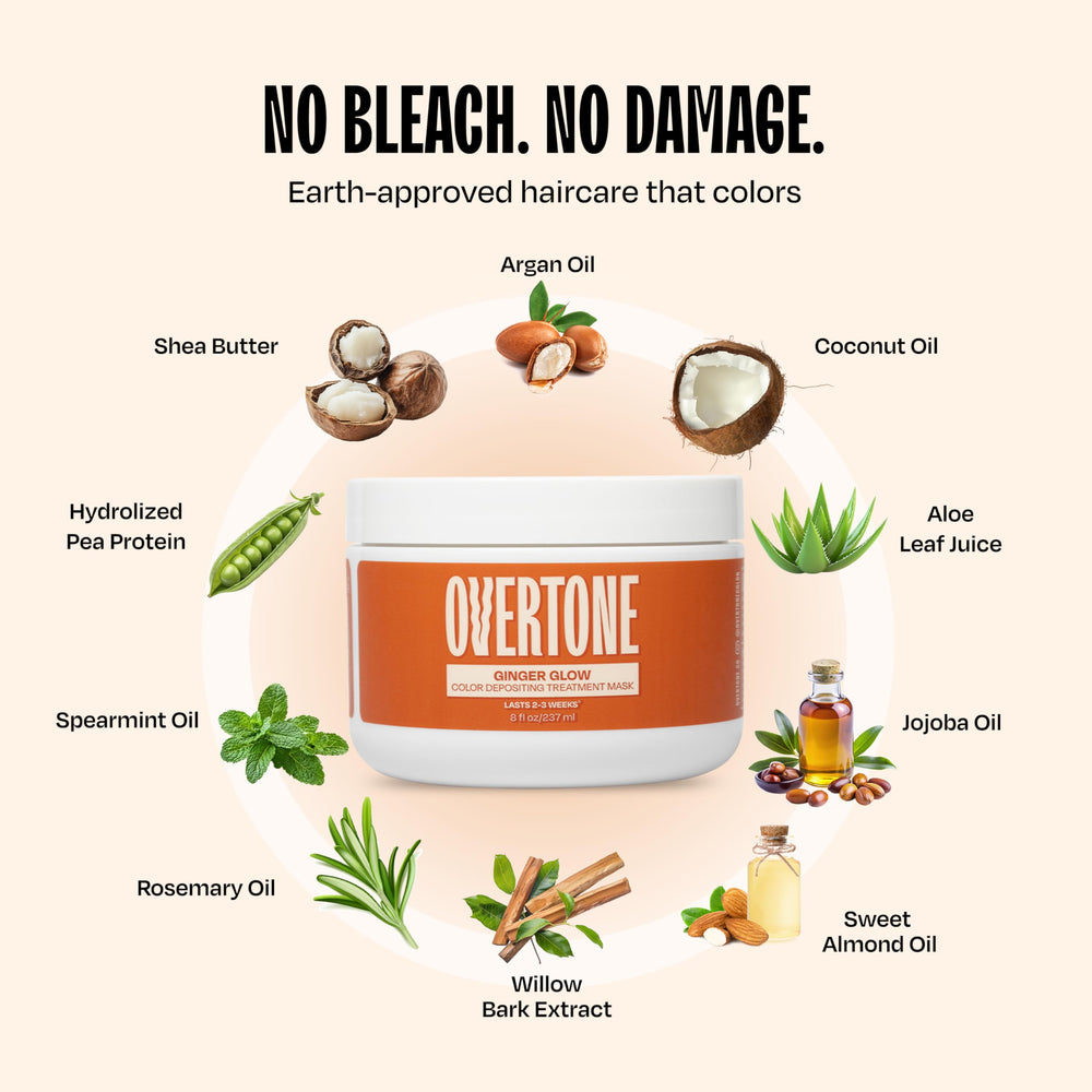 oVertone Ginger Glow – formulation végan et respectueuse des animaux.